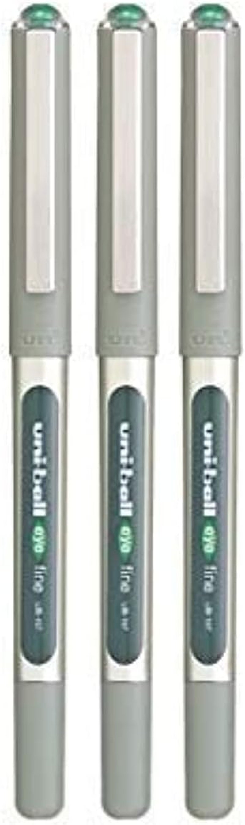 UNI-BALL 3 X Eye UB-157 Roller Ball Pen FINE (0.7Mm) Green