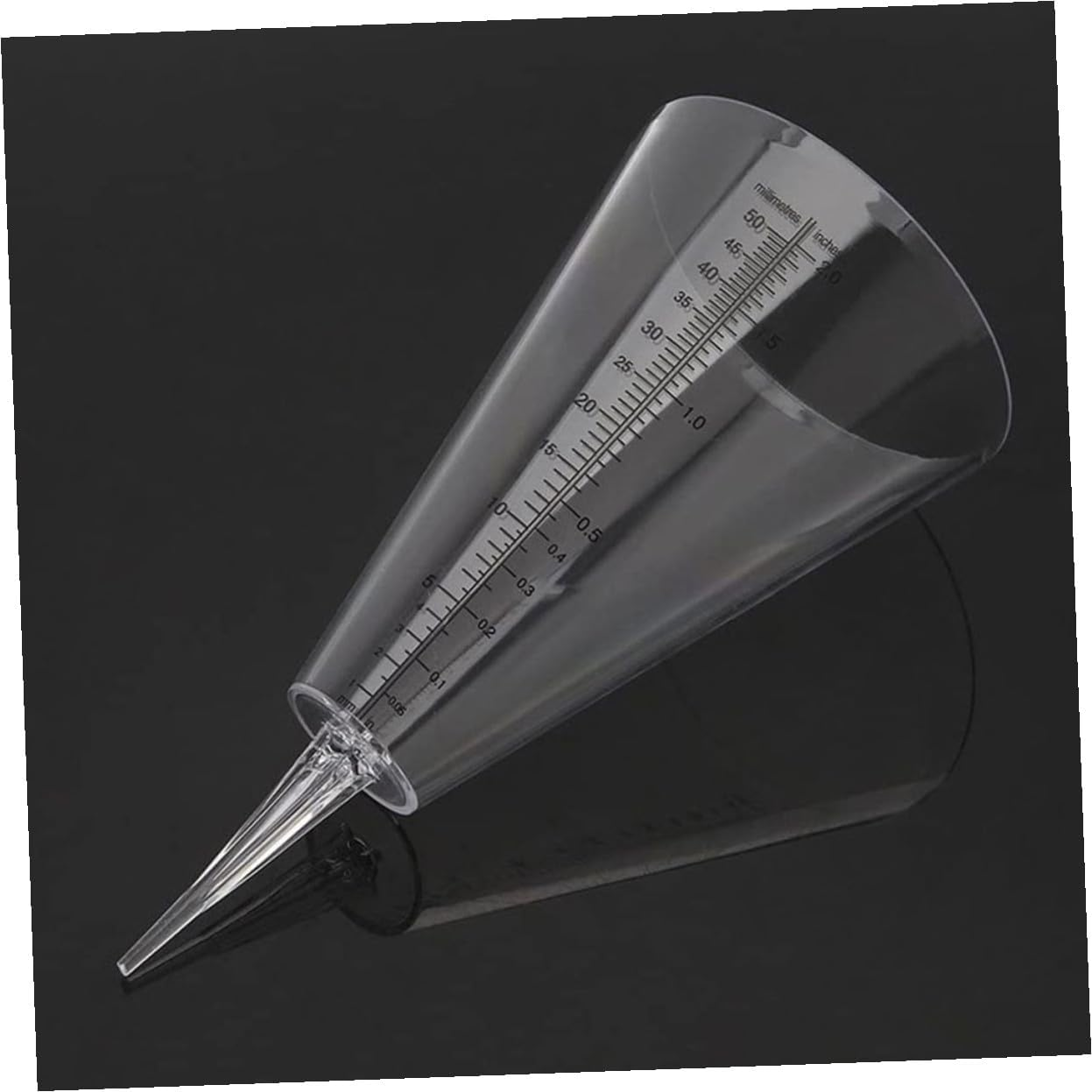 3Pcs Cone Shaped Rain Measuring Cups with Clear Graduated Scale Outdoor Rain Gauge for Garden Lawn Agriculture and Meteorological Use Plastic Spike Design image number 3