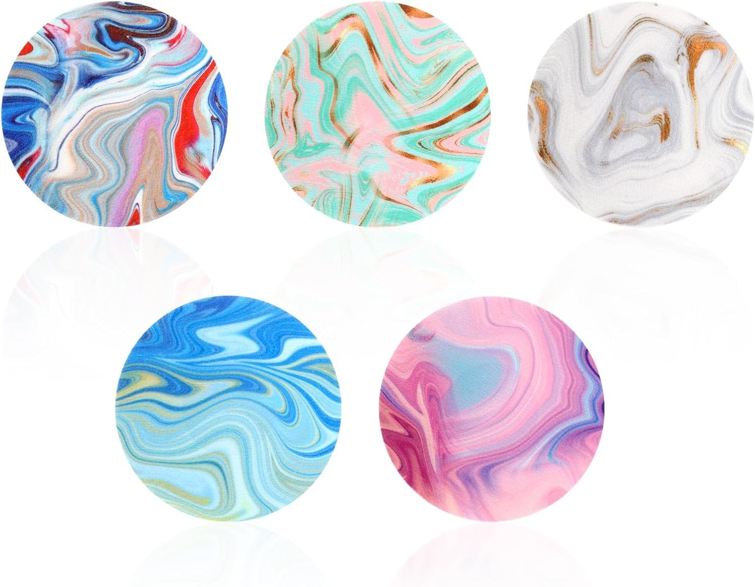 10Pcs Sensor Covers for Libre 2/3, Breathable Adhesive Patches Waterproof CGM Overpatch Tape Sensor Stickers for Libre Accessories (Marble Gradient, 5 Styles) image number 4