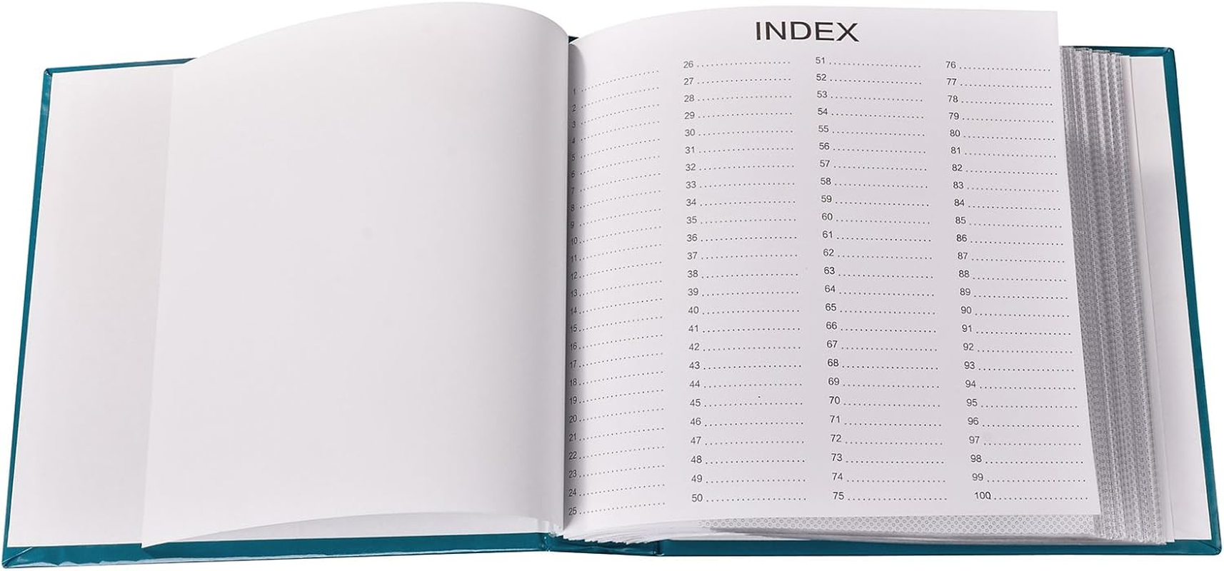 6" X 4" 200 Photos Large Slip in Photo Album Special Blue Memo Book - with Index Page/Dvd Pockets image number 6