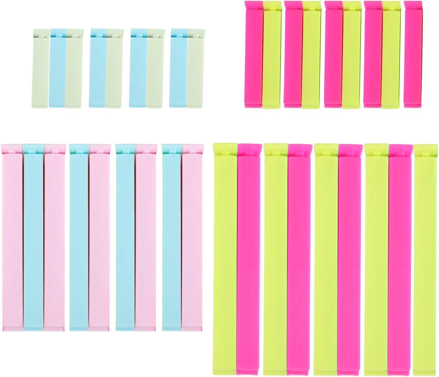 36PCS Assorted Food Bag Clips Bag Sealing Clips,Kitchen Clips for Bags for Food, Kitchen and Home, Large Size