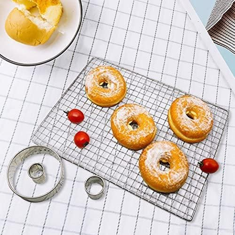CMD 11 PCS Cookie Cutters, round Cookie Cutters Variety Pack, Stainless Steel for Cooking Baking Biscuit Cake Pastry Donut Cutter Ring Molds (11 Pack round 2-9CM/0.9-3.5IN.) image number 3