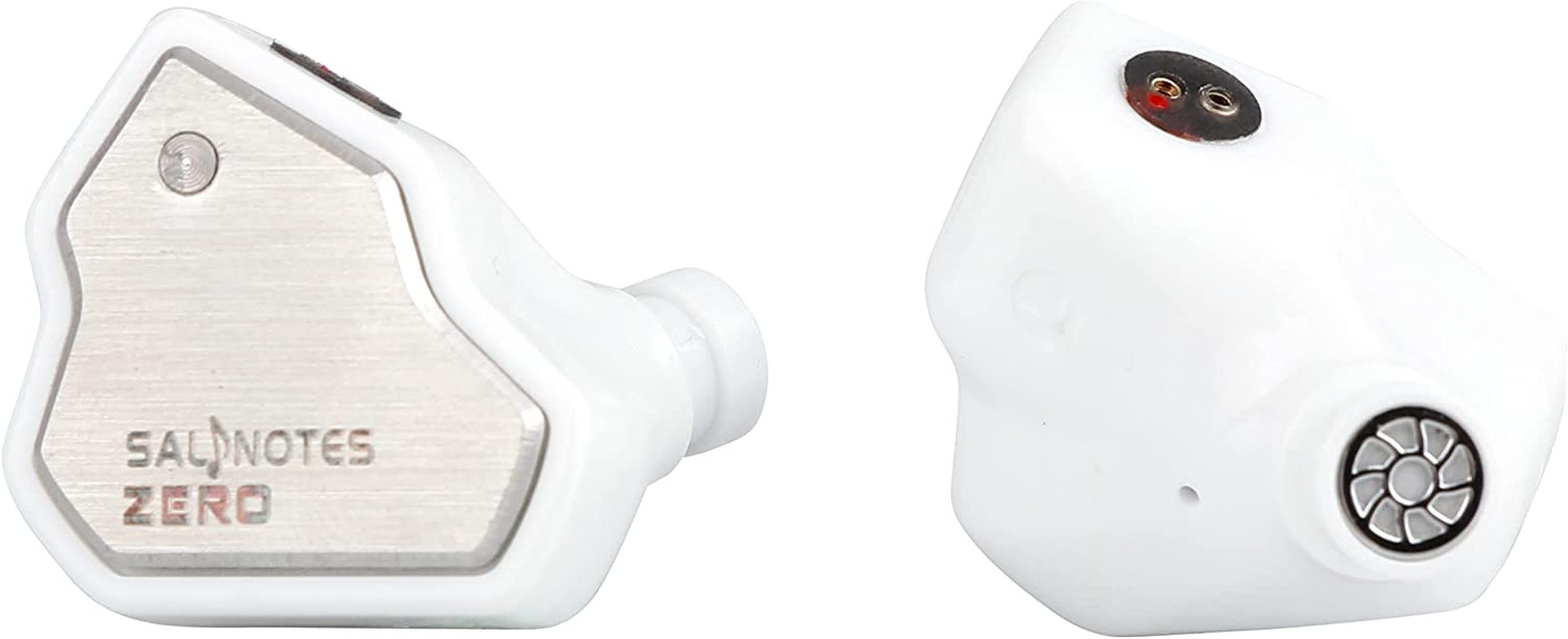 Linsoul 7Hz Salnotes Zero Hifi 10Mm Dynamic Driver In-Ear Earphone Microphone IEM with Metal Composite Diaphragm Stainless Steel Faceplate Detachable 2Pin OFC Cable (White, with Mic, Type C) image number 4