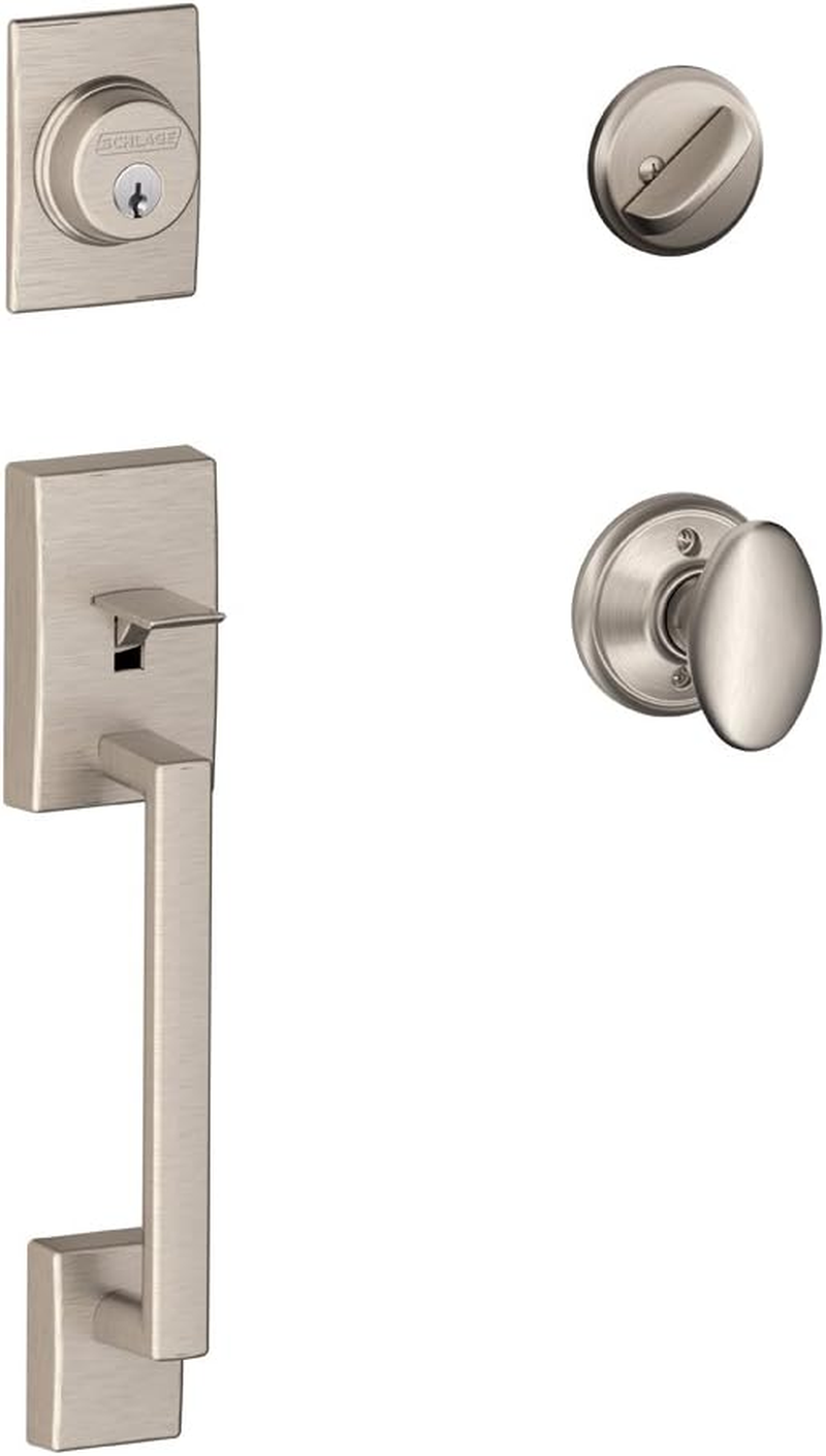 Century Single Cylinder Handleset and Latitude Lever, Aged Bronze (F60 CEN 716 LAT) image number 6