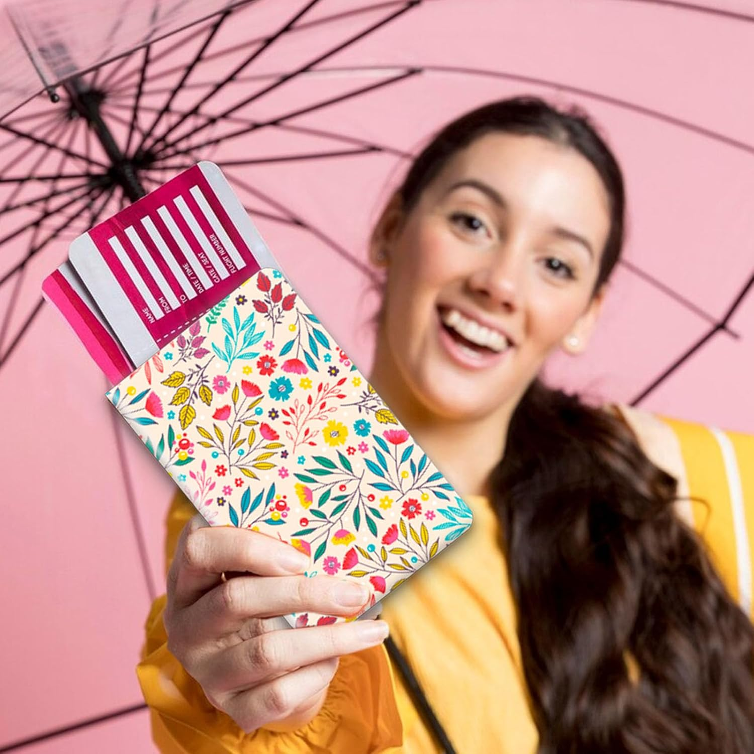 12PCS A5 Aesthetic Notebook, Hardcover College Straight Line Horizontal Line Notebook, Cute Blooming Floral Journaling Notebook with Double Pocket Lined Pages, for Office, School, and Gift image number 3