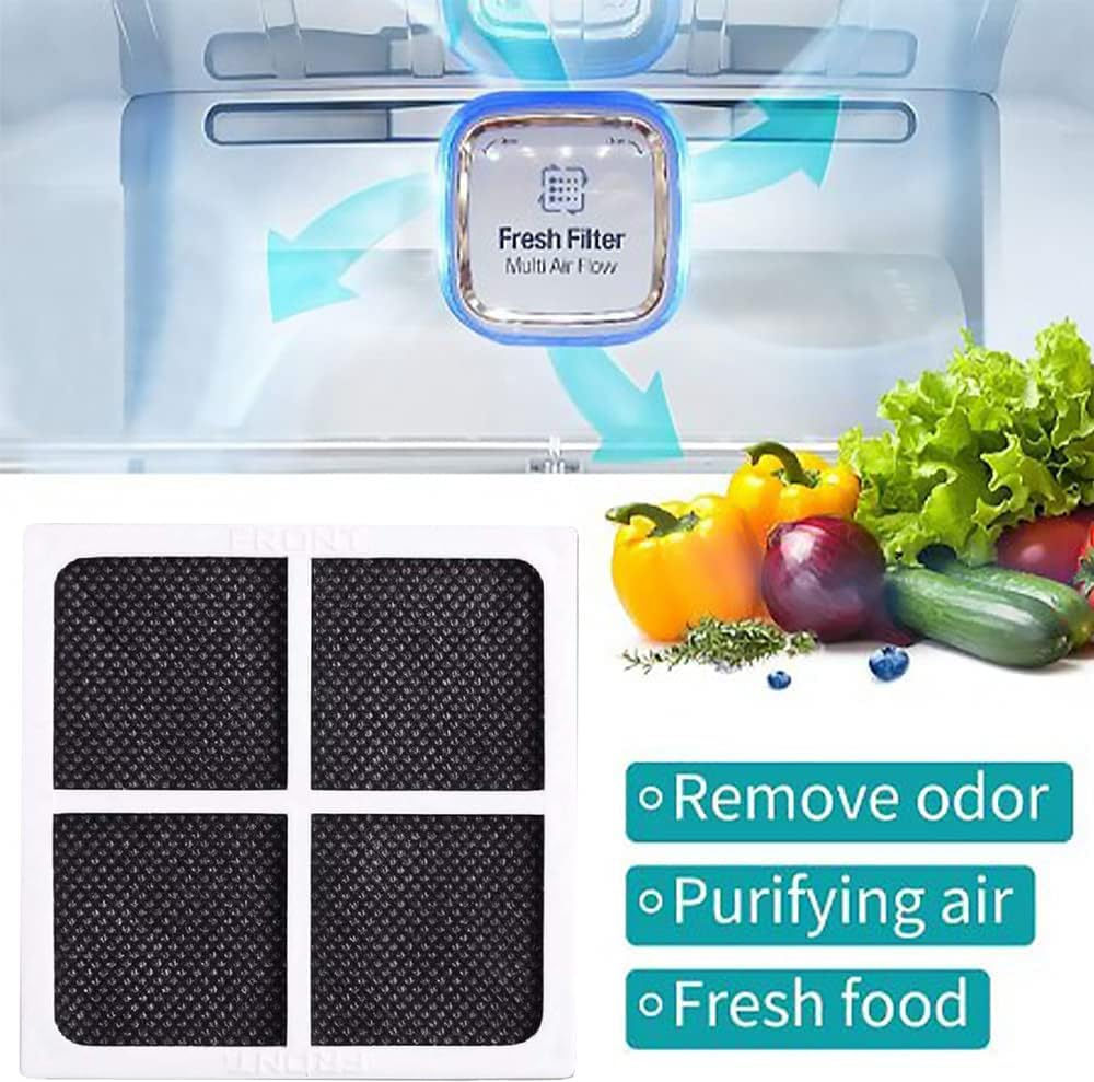 Refrigerator Fresh Air Filter Replacement for LG LT120F ADQ73214404 ADQ73334008 GS-D665BSL GS-D665PL GF-AD910SL GF-B590PL Pure N Fresh F/LM/LS Series Fridge Fresh Air Filter, 4-Pack Included image number 3