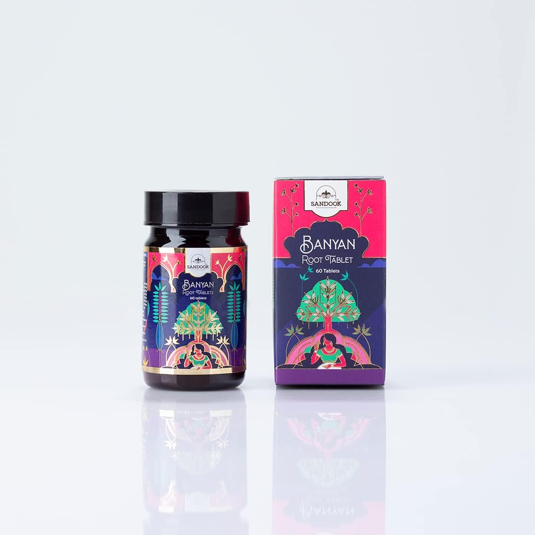 SANDOOK Banyan Root Care Tablet | Improves Hair Root Health | Scalp & Hair Nourishment | Hair Rejuvination | Lustrous Hair Growth (60 Tablets) image number 3