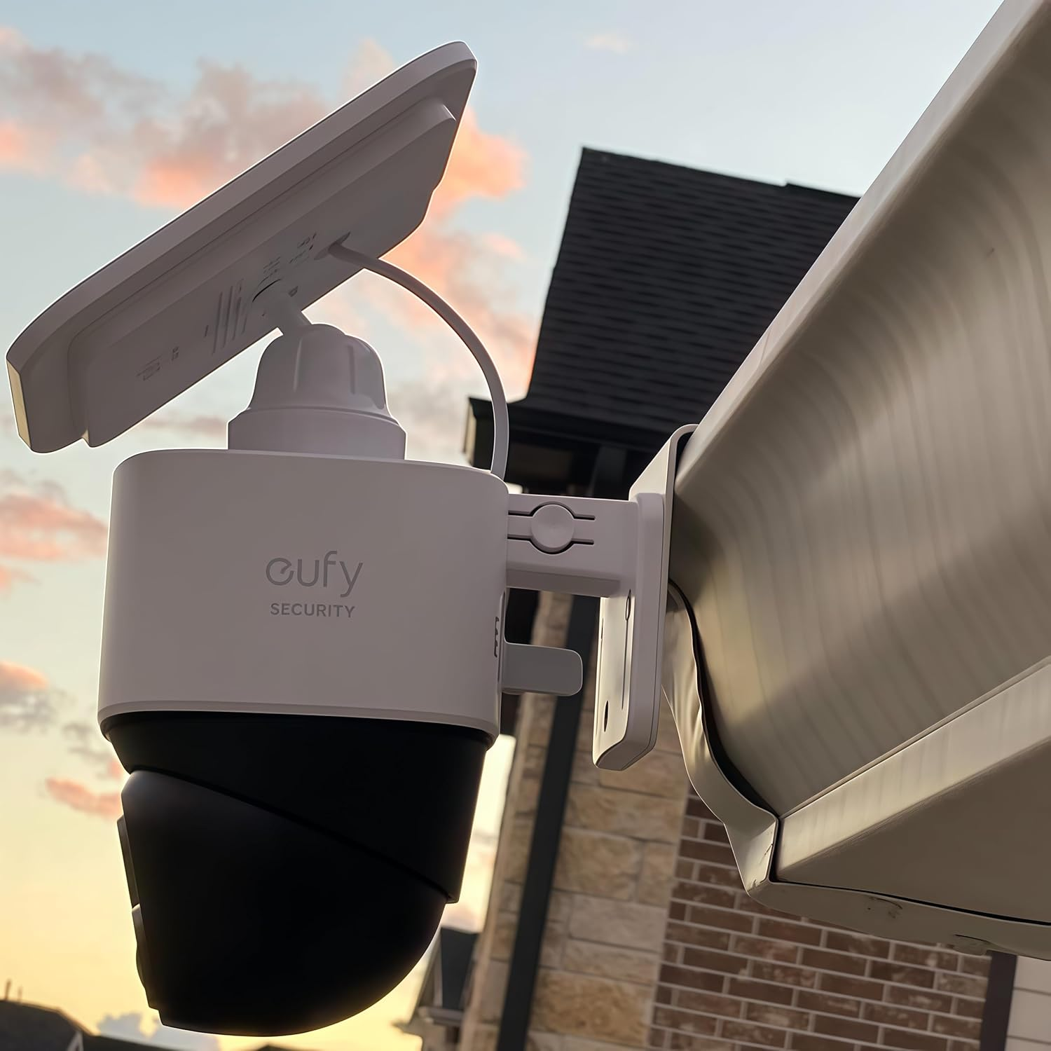 Gutter Mount Bracket Compatible with Eufy Security Solocam S340/Eufy Solocam E30/Eufy 4G LTE Cam S330 Solar Security Camera (X-2) image number 1