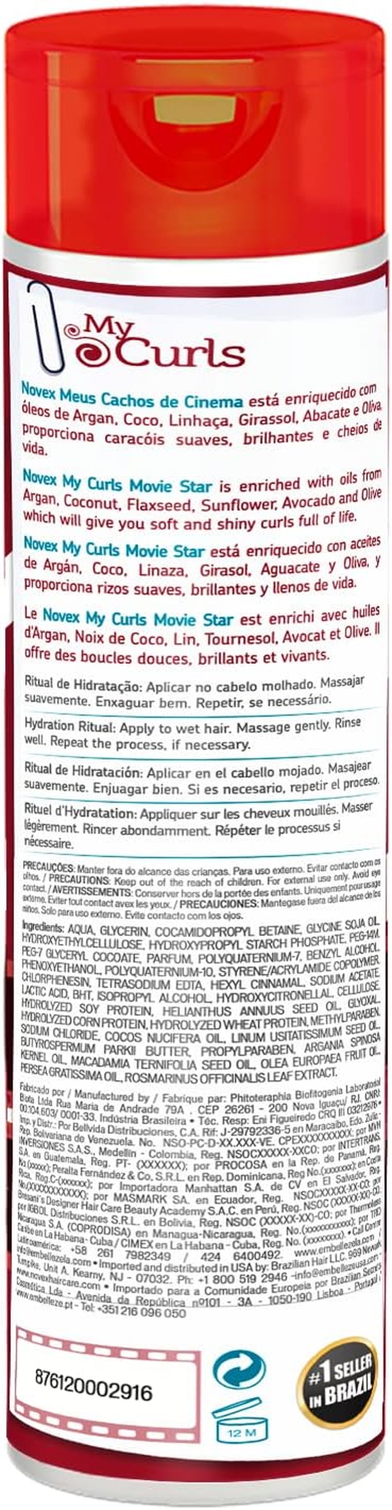 My Curls Movie Star by Novex Shampoo 300Ml