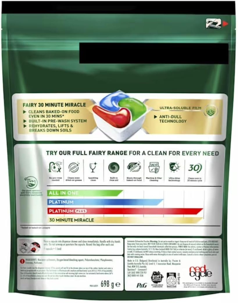 FAIRY Platinum plus Dishwasher Capsules, 70 Pack, Refreshing Herbal Breeze Scent, 1.28Kg image number 1