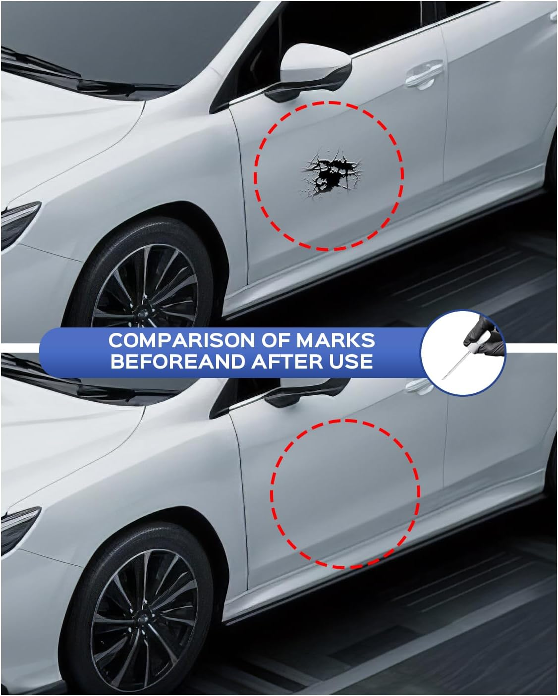 M3/P8Y Magnetite Gray Metallic Touch up Paint Compatible with Subaru Exact Match Chips and Nicks Touch Up image number 4