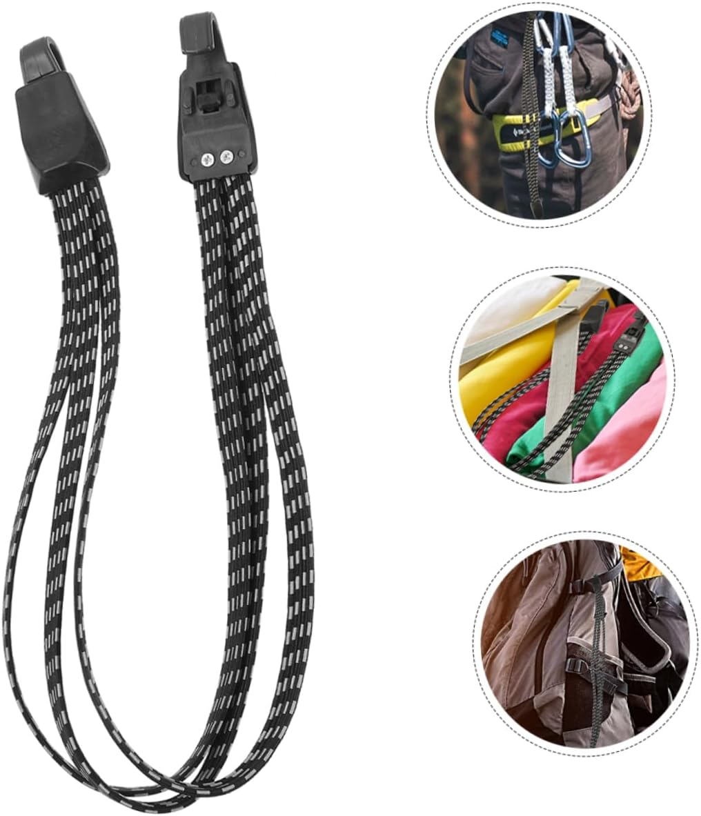 Toddmomy 2Pcs Luggage Strap Lashing for Suitcases Elastic Strap Belt for Camping Luggage Wear-Resistant Fixing image number 2