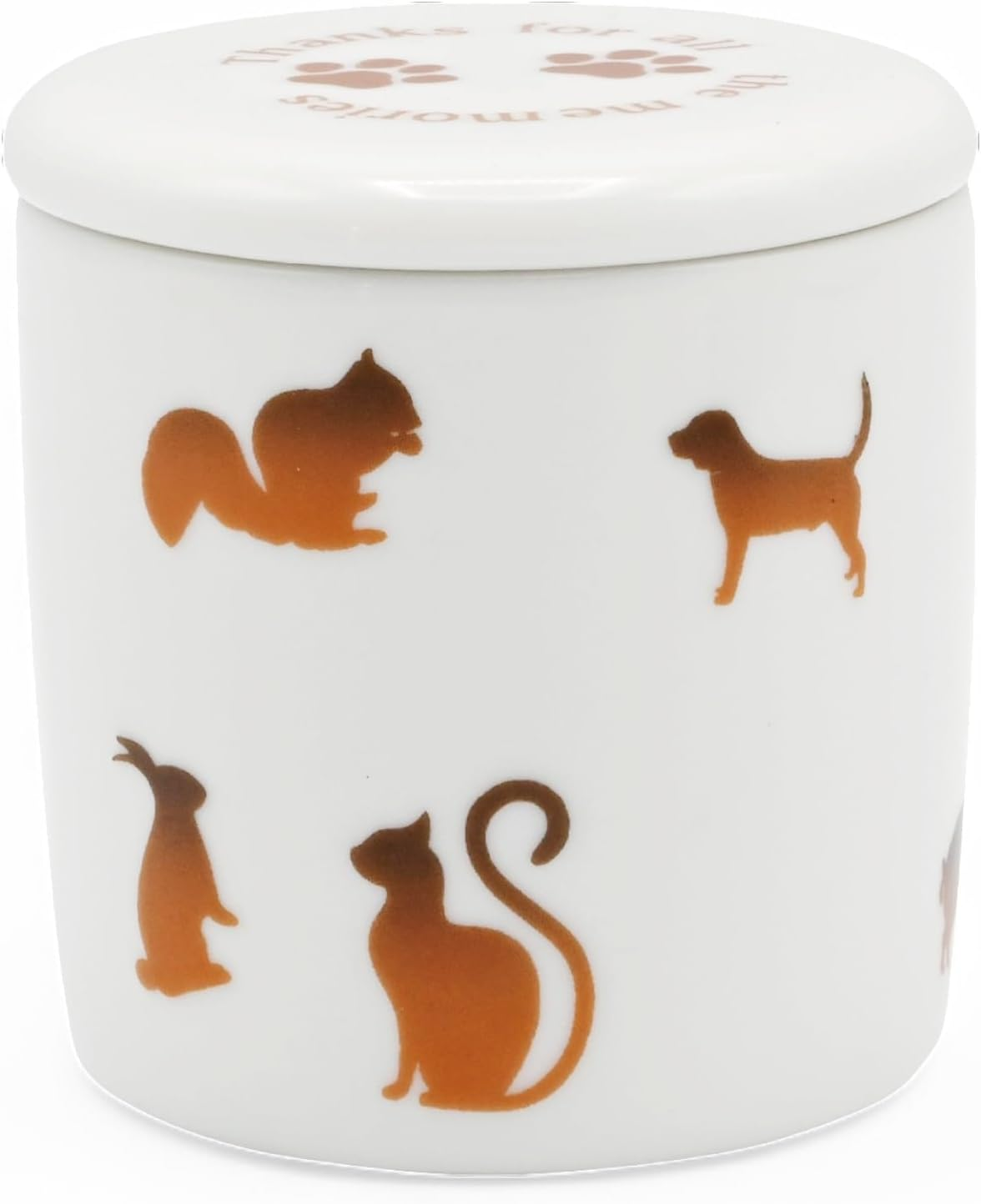 Takumistyle Select Urn for Dogs and Cats, 2 Size Urn with Lid and Silicone Seal, Animal, Made in Japan