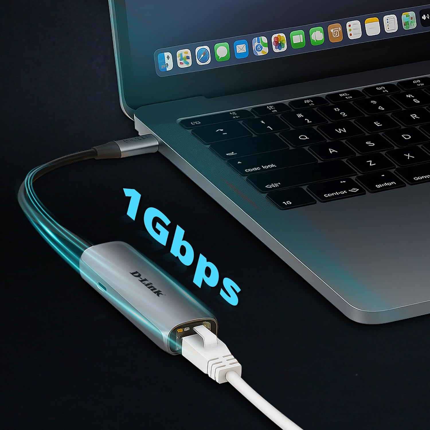 D-Link DUB-E135 USB-C to Gigabit Ethernet Adapter &ndash; Thunderbolt 3/4 Compatible &ndash; 1Gbps Network Port &ndash; Plug & Play &ndash; 100W PD Charging &ndash; Compatible with Mac, Windows, Ipad, Android image number 6