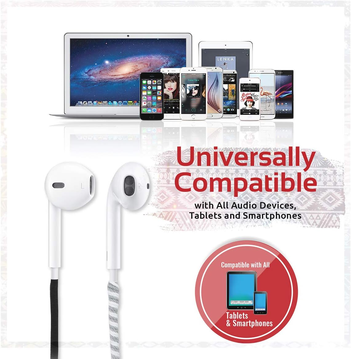 Promate Ergonomic Stereo In-Ear Earbuds Hands Free Calling with Built-In Mic Black Tribe Black image number 3