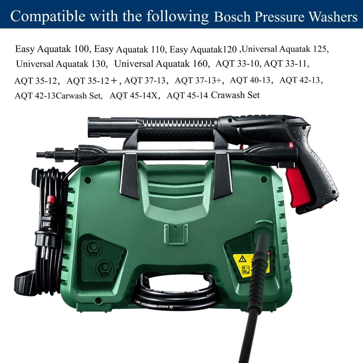 Bosch 15M High Pressure Hose with Quick Connection for Bosch AQT Pressure Washer Accessories. image number 1