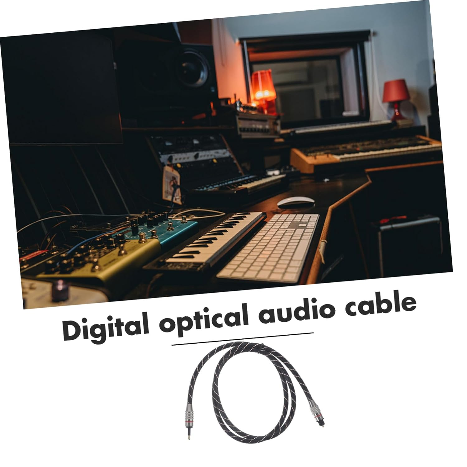 LALAFINA Optical Fiber Audio Cable Digital Audio Cord for Home Theater Fiber Optic Cables Channel Support Optic Cord for Tv and Sound Systems image number 5