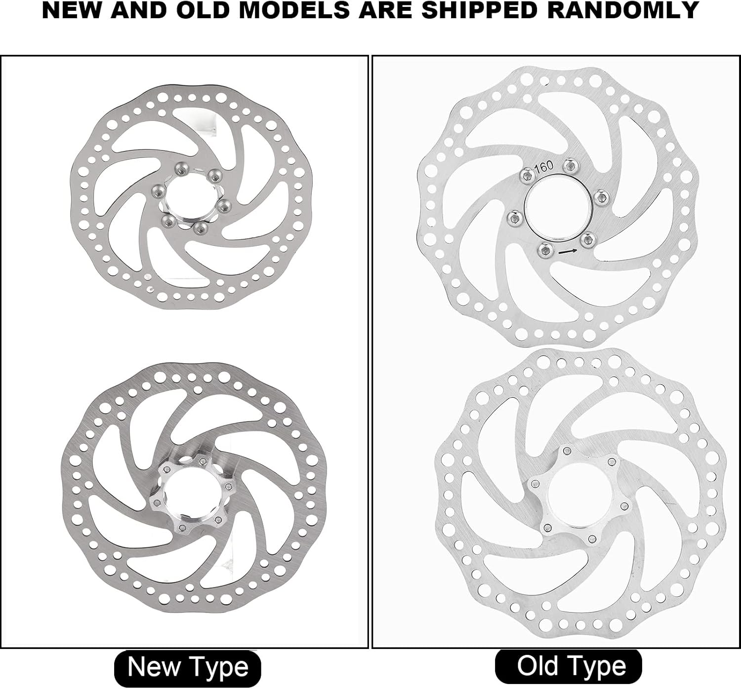 160Mm Stainless Steel Mountain Bike Disc Brake Rotor for Threaded Hubs Quick Installation Direct Replacement for Outdoor Cycling Enthusiasts image number 3