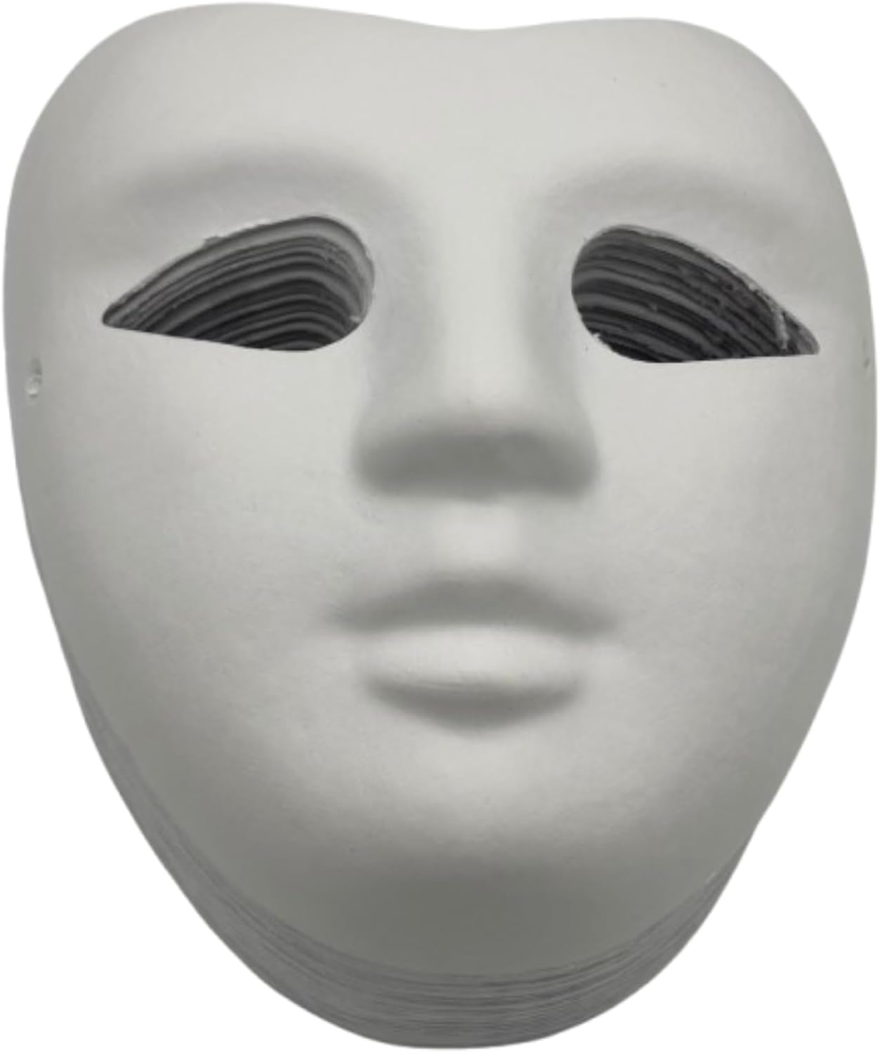 DIY Human Face Paper Mask - V-Shape Design for Creative Painting & Costume Making - Set Of image number 3