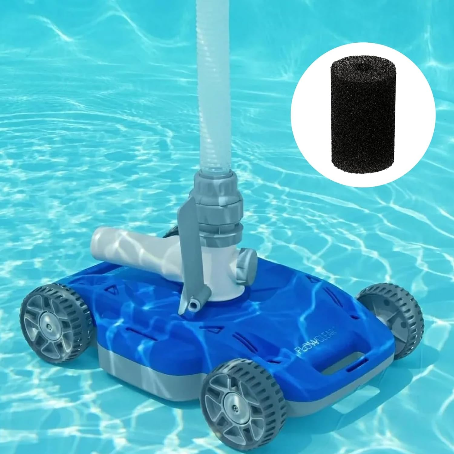 Kuskins 12 Pack Polaris Pool Cleaner Parts,9-100-3105 Replacement Sweep Hose Tail Scrubbers Replacement for Sweep Pool Cleaner Fits Polaris 180 280 360 380 480 3900,Pool Cleaner Backup Filter Parts image number 3