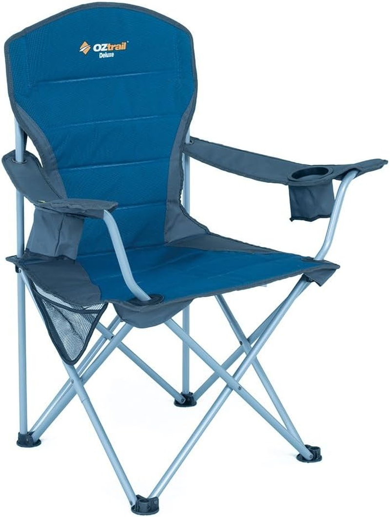 Oztrail Deluxe Arm Chair, Blue