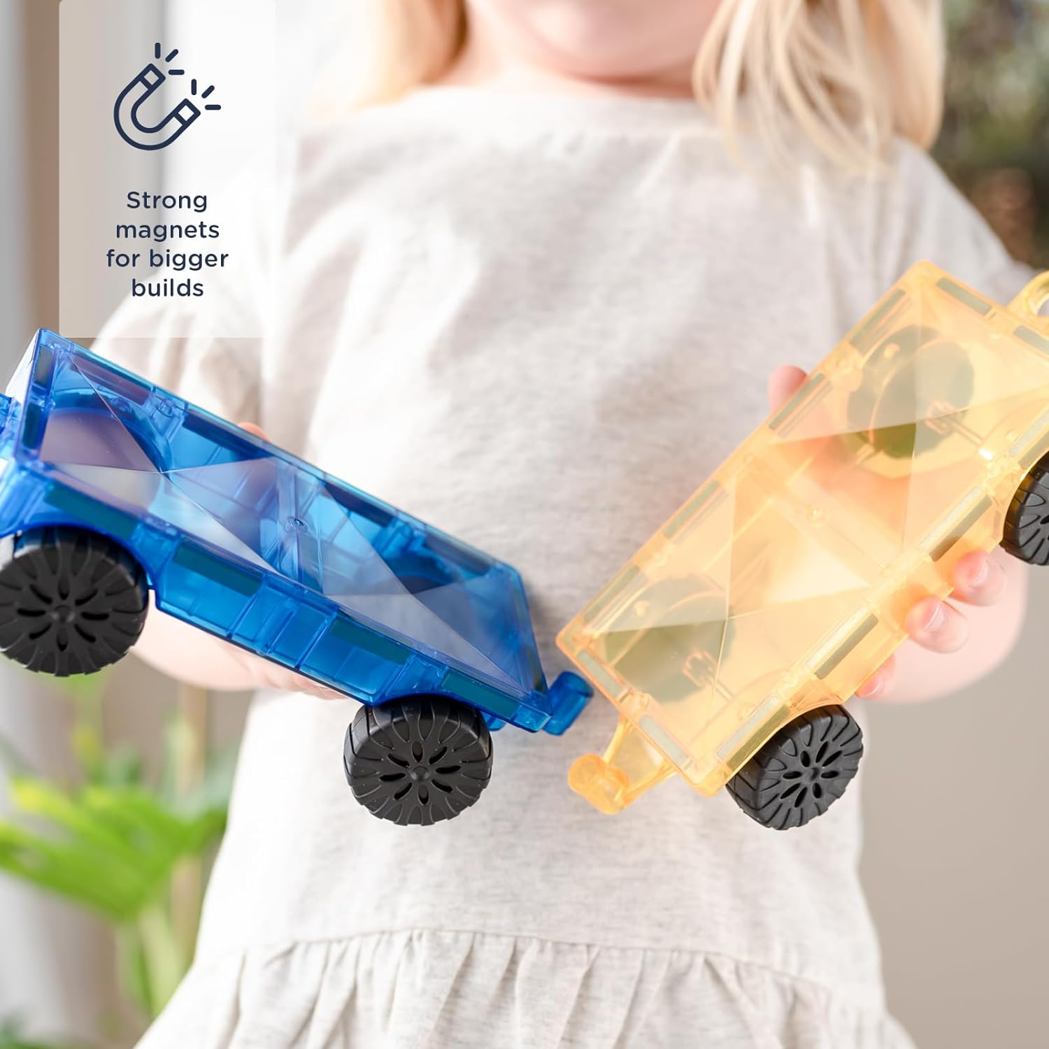 CONNETIX Magnetic Tiles Rainbow Car Pack, 2 Pieces image number 5