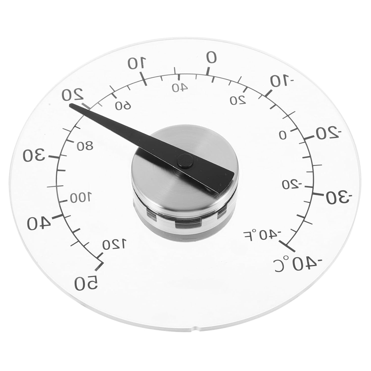 Luxshiny Window Thermometer with Adhesive Backing Indoor Outdoor Temperature Gauge for Garden Greenhouse Nursery Compact Thermometer for Easy Window Mounting