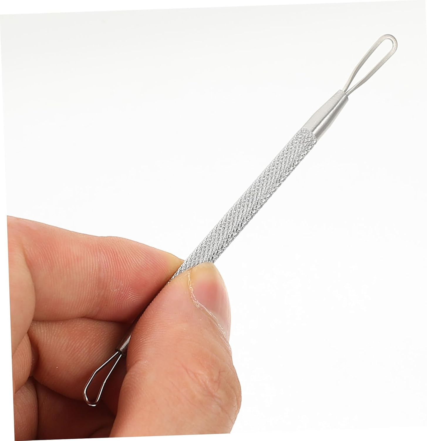 SOLUSTRE Blackhead Remover Pimple Squeeze Ring 7Pcs Stainless Steel Double-Headed Tool for Efficient Blackhead Extraction and Pimple Care with Portable Case