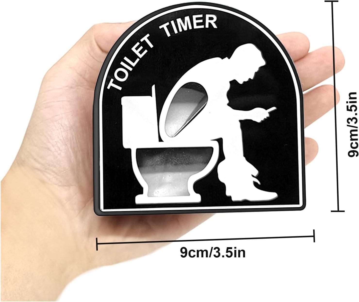 5 Minutes Toilet Hourglass Sand Timer Funny Atmosphere Tool Decompression Decoration Fashion Ornament Creative Timer for Toilet Training, Bathroom Time for Dad (Style-1) image number 5