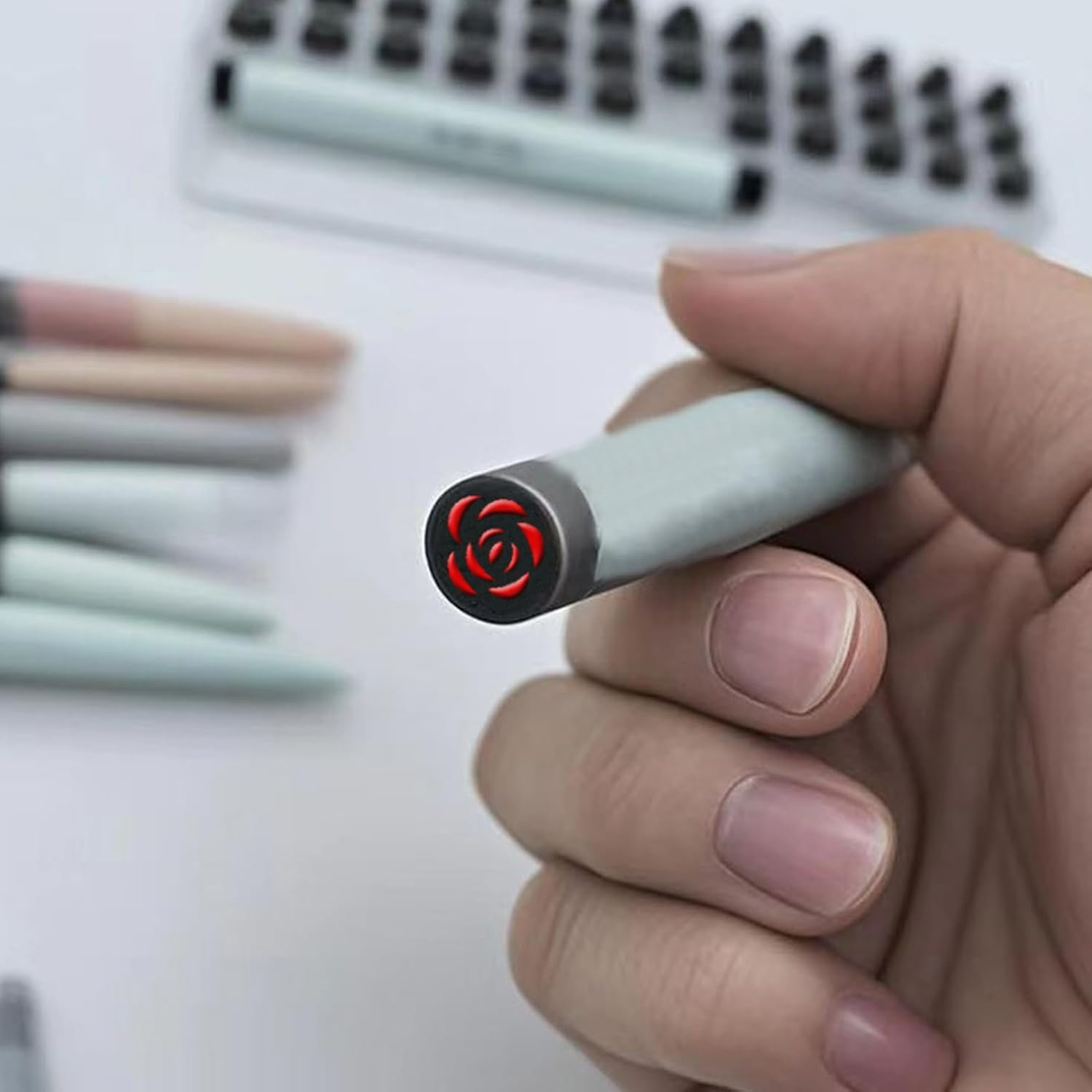 Nail Stamp Pen Set,Animal Flower Pattern Nail Stamper Pen | Portable Manicure Decoration Accessories for Women Teens Kids Children Teenagers Friends