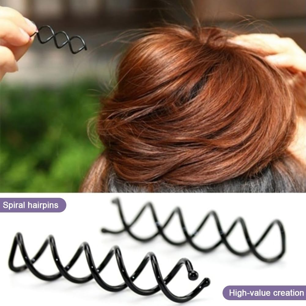 Bobby Pins, 356 Piece Hair Pins Set, Spiral Hair Clips Set, U-Shaped Wave Shape Hair Clips with Storage Box for Girls, Children, Hair Styler, Women image number 2