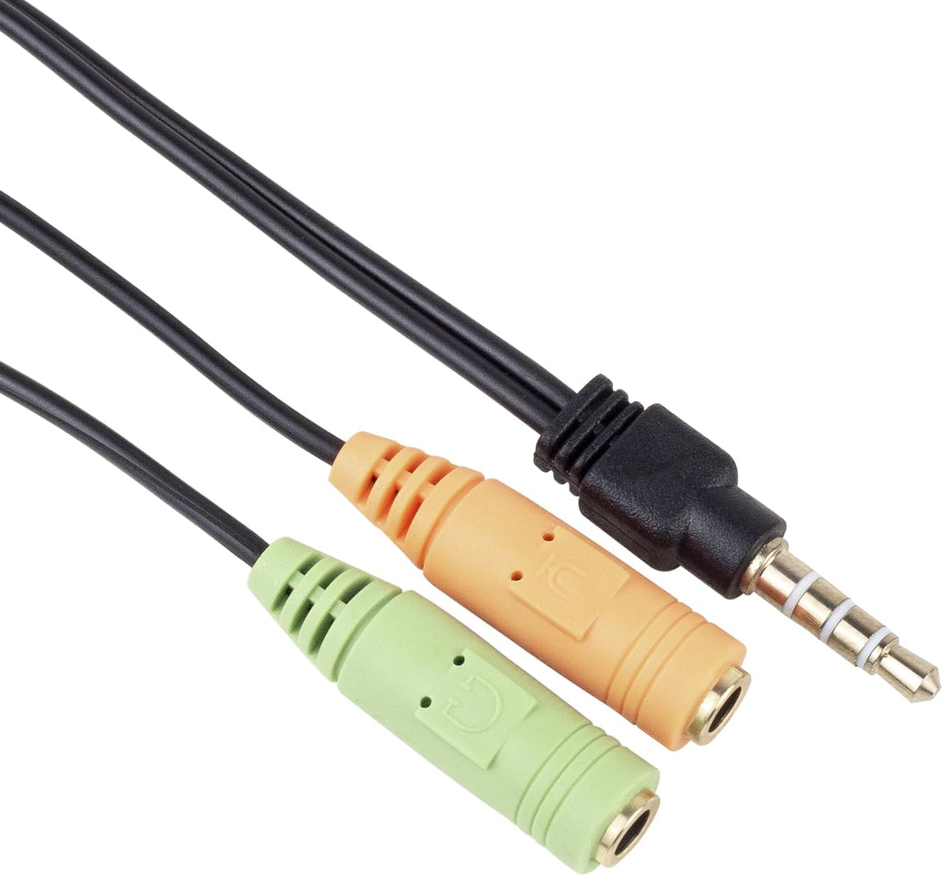 Vultech Headphones with Microphone HS-01 Rev 2.2, Dual Jack 3.5MM + Adapter image number 1