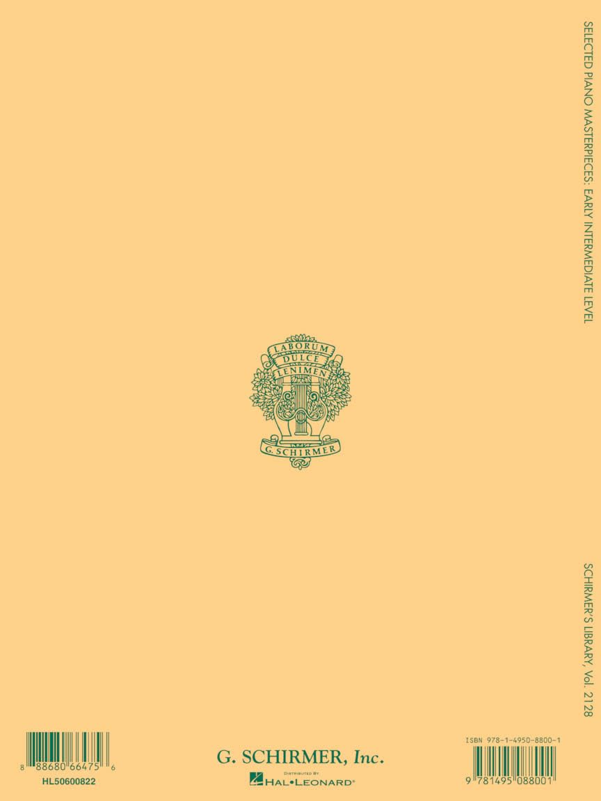 Selected Piano Masterpieces - Early Intermediate Level: Schirmer'S Library of Musical Classics Volume 2128 image number 3