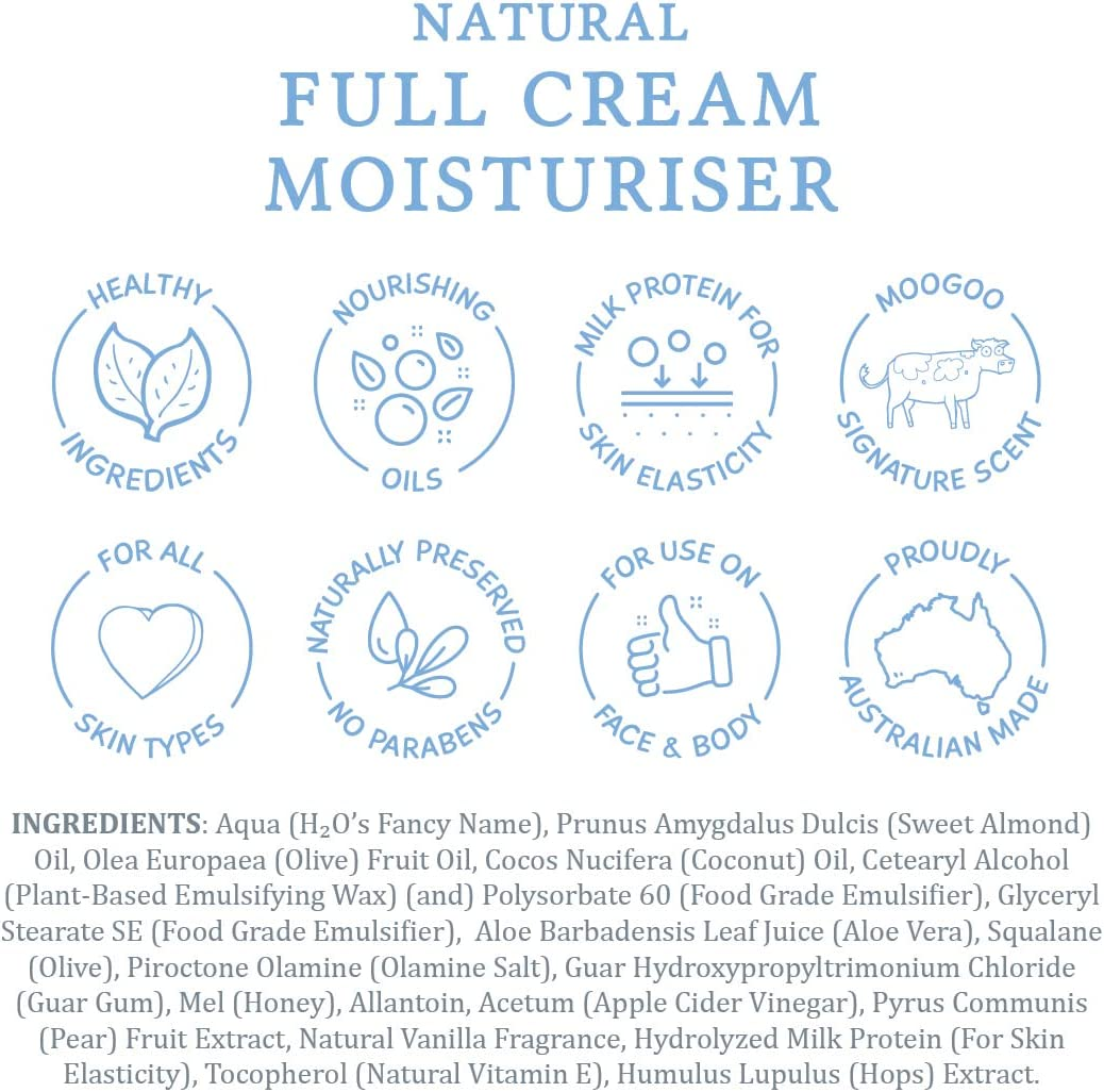 Moogoo Natural Full Cream Moisturiser for Dry Skin 120Gr image number 5