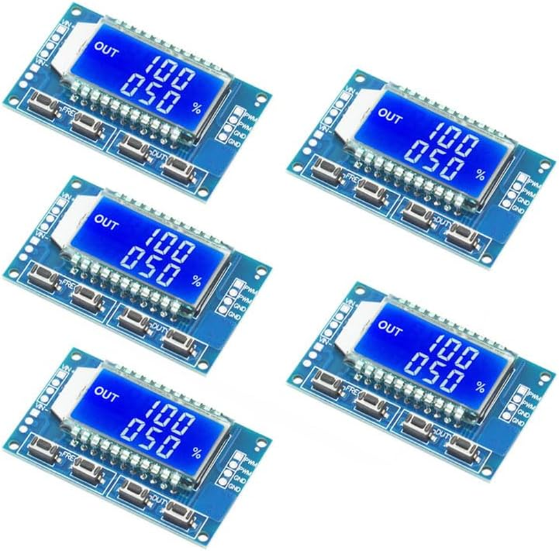 5Pcs PWM Pulse Frequency Duty Cycle Module Square Wave Rectangular Wave Signal Generator Signal XY-LPWM