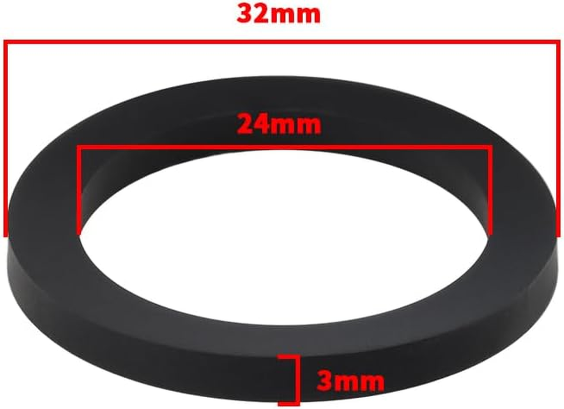 OTOTEC 20PCS Black Rubber Flat Washers 32Mm OD 24Mm ID 3Mm Thickness M24 Flat Washers for Water Butt Tap Faucet Pipe Valve Water Pipe Hose Bolt image number 6