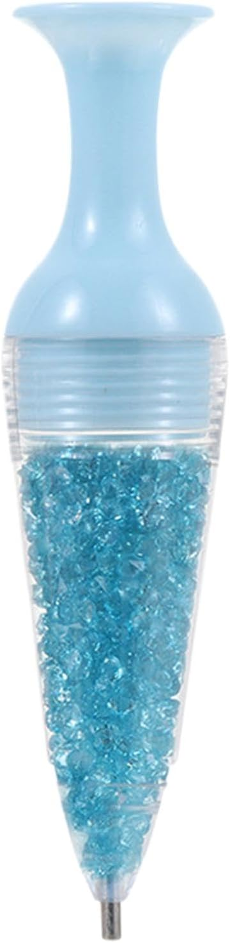 Mlqkpwy Gem Painting Tools | Gem Dotting Tool | Flower Pot Shaped Nail Point Pen, Comfortable Grip Self-Stick Pen for Painting Crafts - Blue image number 4