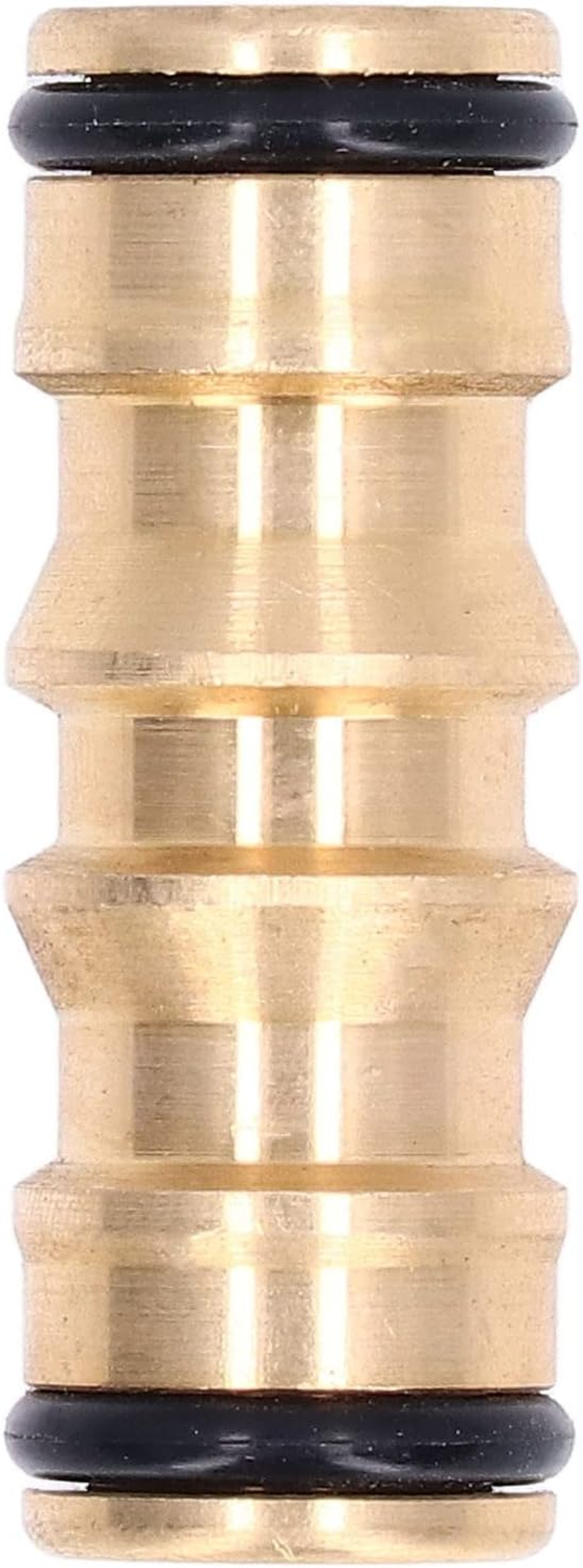 2Pcs Brass Pipe Fitting Male to Male Quick Connect Hose Joint Connector 1/2In with Secure Leak Proof Design for Car Washing Water Pipe Connection image number 1