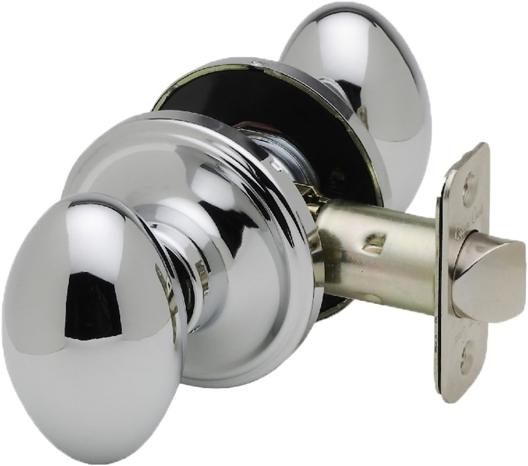 Copper Creek EK2020PS Egg Door Knob, Passage Function, 1 Pack, in Polished Stainless