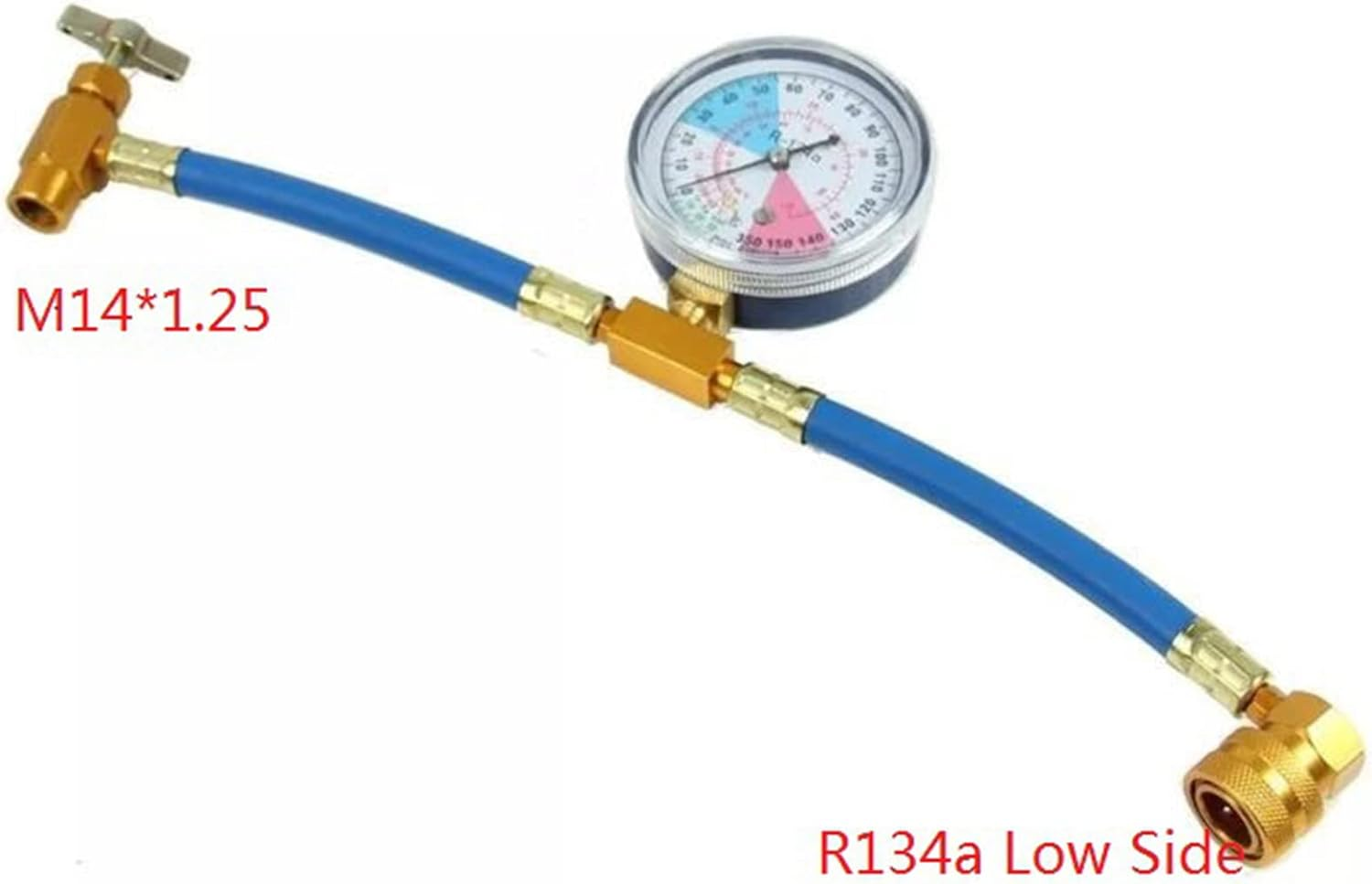 R134A Car Air Conditioning Refrigerant Charging Hose Kit - Fridge Recharge Kit | Fridge Recharge Kit with Pressure Gauge, Perfect for Car AC Air Conditioning image number 2