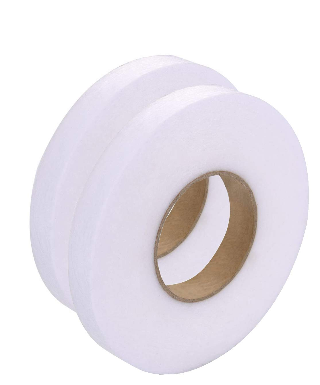 ABCOOL Iron-On Fuse Hem Tape, 3 Cm Width 63 M Length, No Stitch Sewing Adhesive Fabric Tape for Cloth, Curtain, Iron on Fusing Hemming image number 1