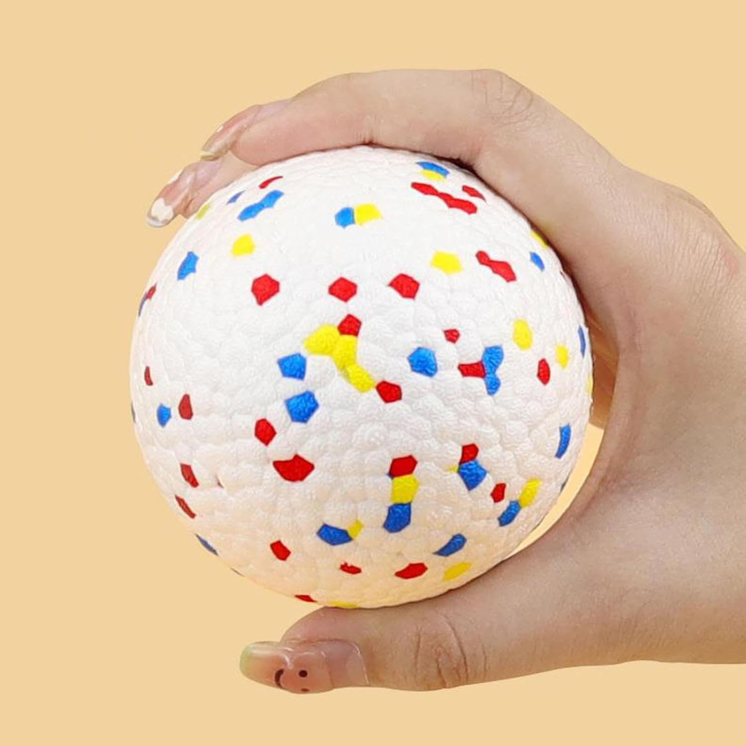 Cileznw Dog Toy Ball, Dog Teething Ball - Dog Toy Unbreakable Tube Ball Teething Toy | Fun Outdoor Puzzle Toy Pet Pacifier for Small Animals, Puppies, Dogs, Interactive image number 1