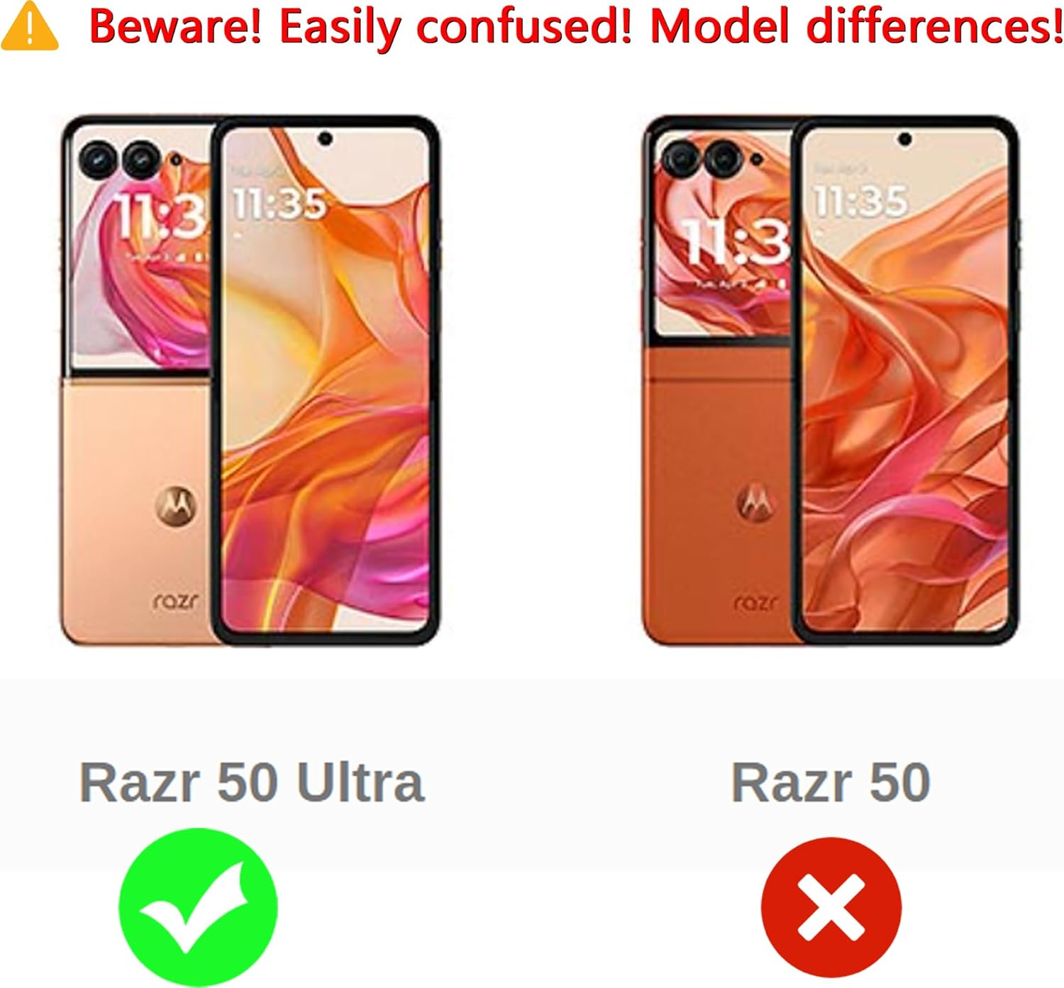 HONLEN Case for Motorola Moto Razr 50 Ultra (6.9 Inches) Business Phone Case Leather with Back Kevlar