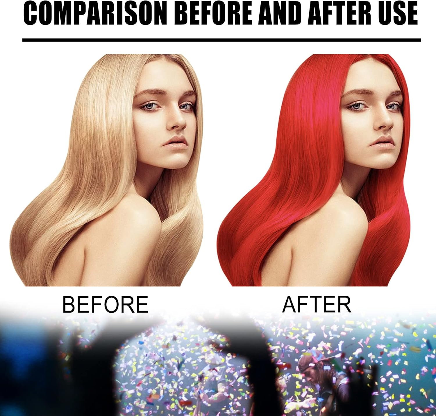 Cynamus Temporary Hair Colour, Hair Colour Wax, Temporary Hair Colour Mud, Temporary Hair Dye Men Women for DIY Hairstyle on Halloween Costume, for Carnival, Party, Christmas, 4 Colours Hair Mask image number 3