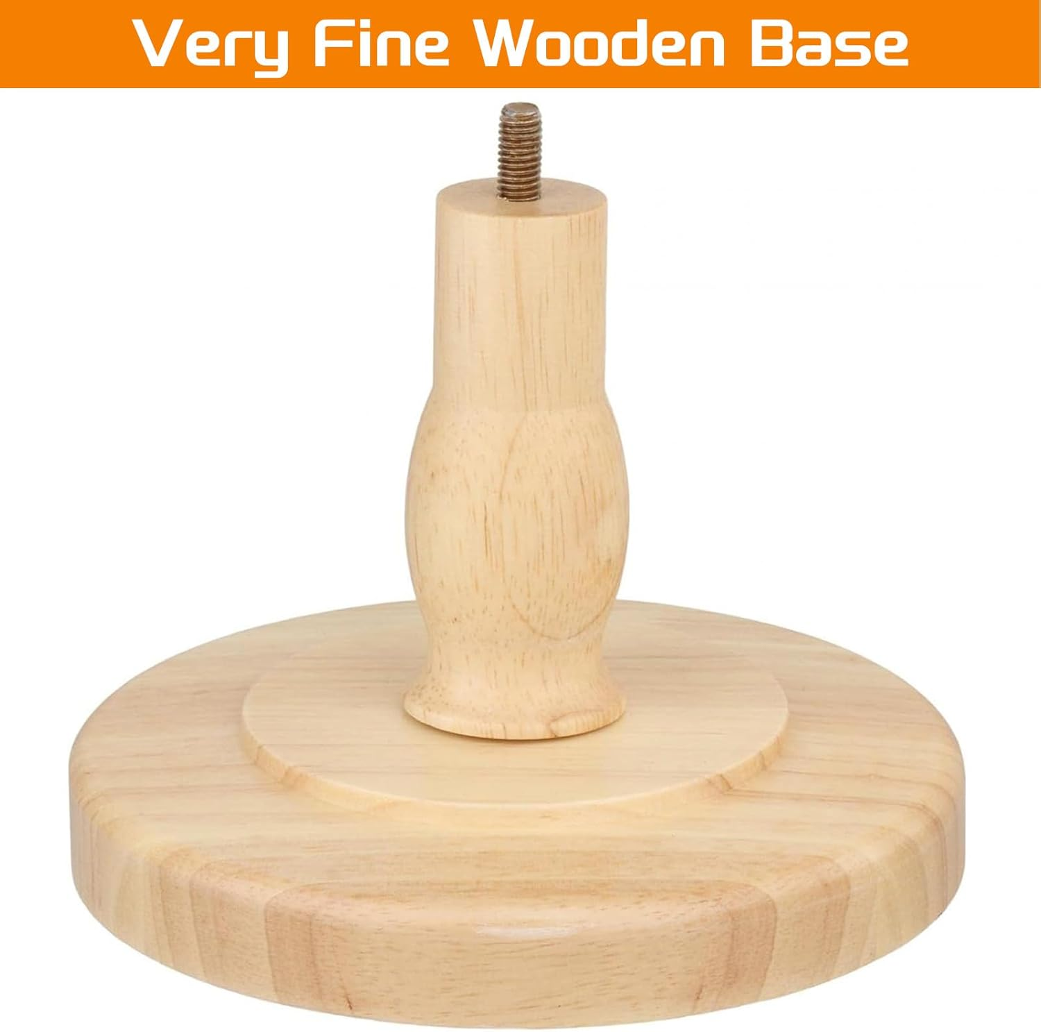 21 Inch Esta Head Canvas Mannequin with Wooden Base, Detachable Hat Display, Wig Holder for Jewellery Making, Fixing, Display, Styling, Salon, Glasses Holder, Home, Shop