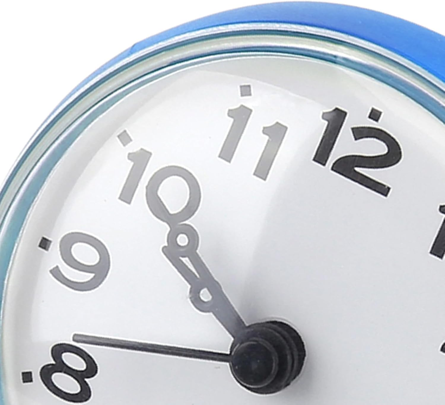 Waterproof Clock, Great for Bathroom, Kitchen with Shower Clock, Suitable for Wall, Mirror, Tile, Traditional Pointer Type, Decor for Bathroom or Kitchen (Blue)
