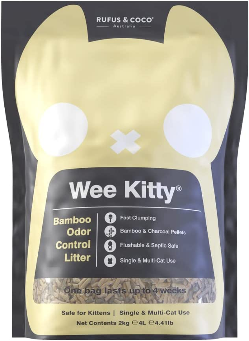 WEE KITTY BAMBOO ODOR CONTROL LITTER 2KG