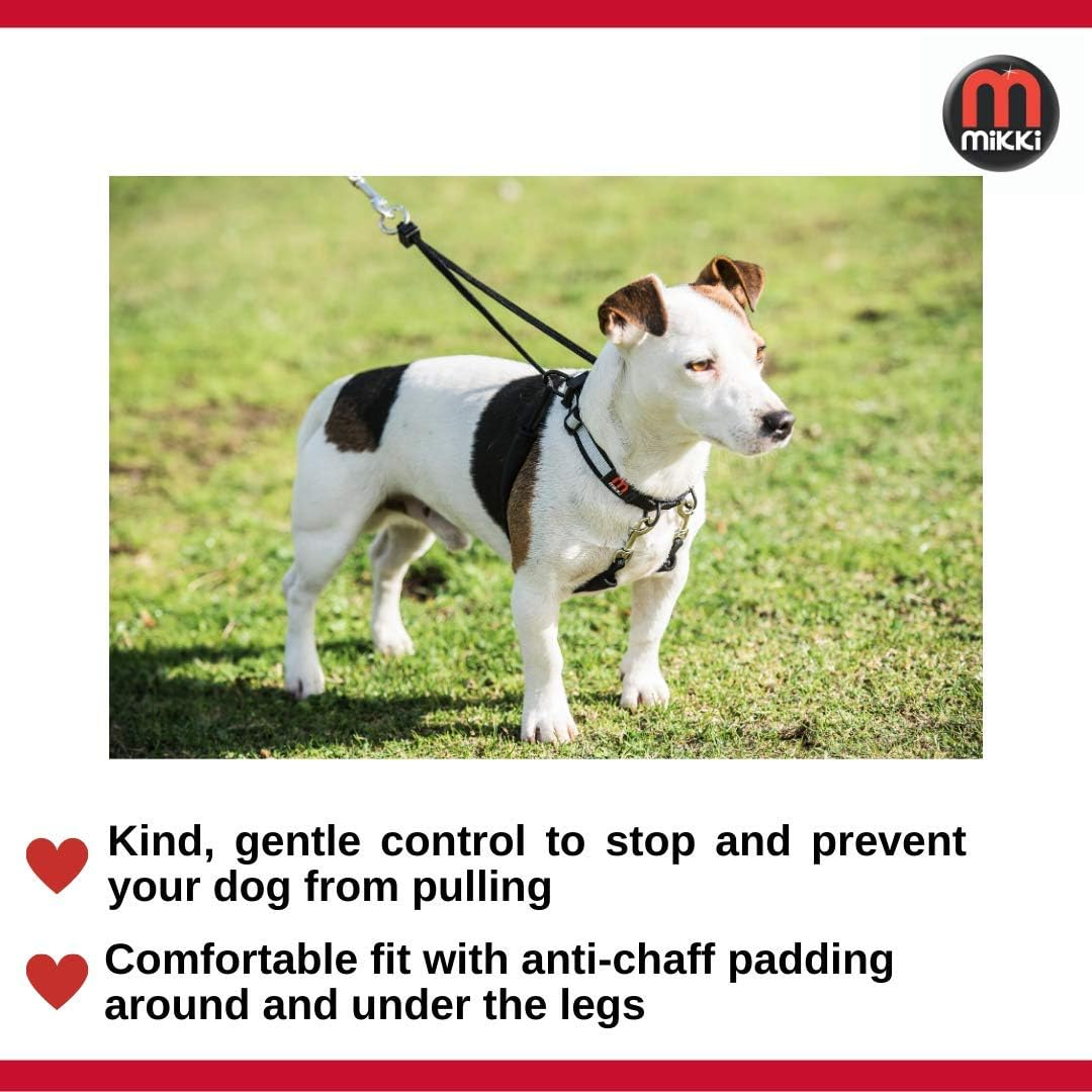Mikki Dog, Puppy anti Pull Harness Halter -No More Pulling, Tugging or Choking -Fit All Leads -Large