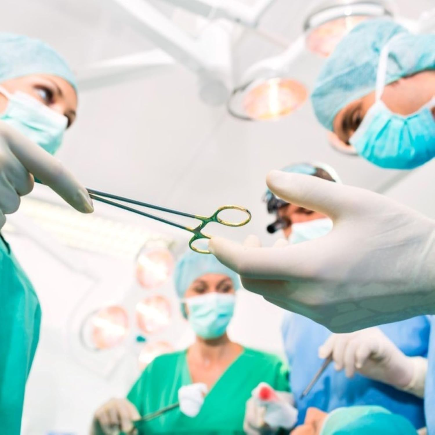 2 Pcs Locking Pliers Piercing Pliers, Self-Locking Fishing Forceps, Suturing Piercing Clamp with Powerful Serrated Jaw, Multipurpose Tweezers Pincers for DIY Crafting Pet Grooming (12.5Cm) image number 1