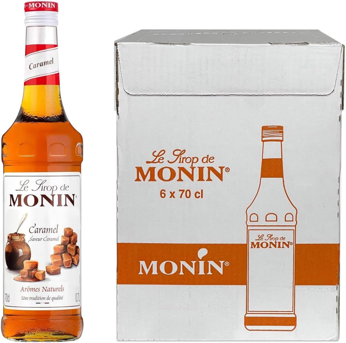 MONIN Syrup Caramel, 700 Ml (Pack of 6) image number 3